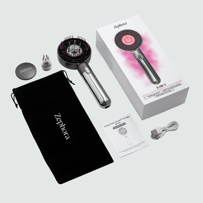 ZEPHORA 3-in-1 haargroei therapieborstel